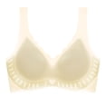 thumbnail image 4 of WCJM Up To 50% Off Bra Wirefree Sports Bras Nylon,Spandex Bra Beige,L, 4 of 5