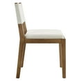 thumbnail image 6 of Calder Fabric Upholstered Wood Armless Dining Chair in Ivory, 6 of 9