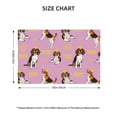 thumbnail image 4 of Placemats Set Of 4 / 6, Beagle Dog Happy Birthday Placemats For Dining Table Indoor/Outdoors Heat Resistant Washable Placemats 18" X 12", 4 of 8
