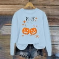 thumbnail image 2 of Chandail Sans Capuche d'Halloween pour Femme, Chandail Imprimé à Manches Longues, Col Rond, Haut Décontracté d'Automne, Mode, Confortable, Coupe Ample, Taille : M, 2 of 4