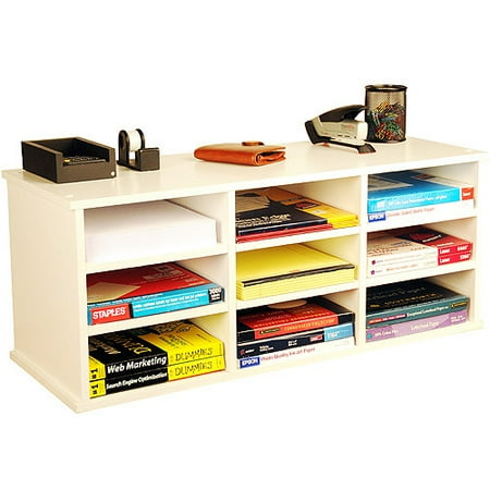 9-Compartment Organizer, White