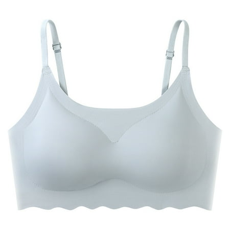 

Women s Sports Bras for Running Exercise Comfort Strap Wire Free Bra Seamless Vest Activewear with Removable Pads M Second Generation Light Gray