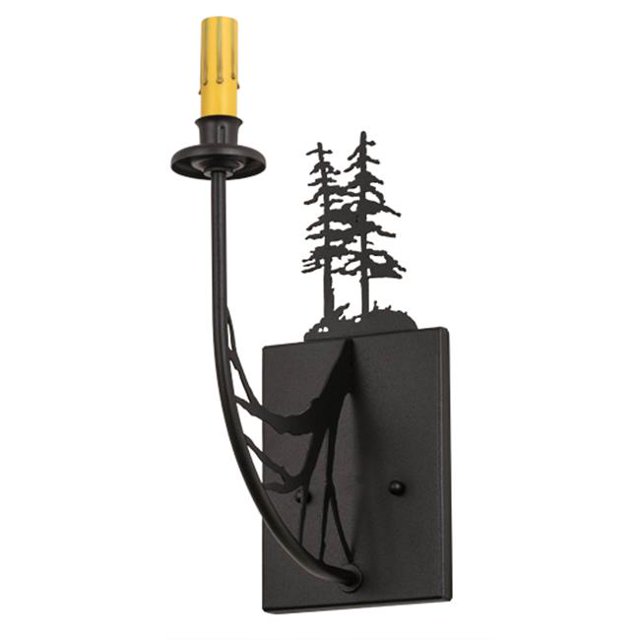 Meyda 82847 Applique Murale Pins Hauts de 5 Po&44; Noir Texturé