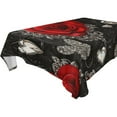 thumbnail image 4 of BZSMCE Square Tablecloth Crimson Elegance Pattern Tableclothes, 4 of 9