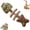 Insect Gall Fruit3, variant on Catnip and Silvervine Chew, Natural Silvervine Fish Bone Dental Chew, Teeth Cleaning & Boredom Relief Toy for Indoor Cats