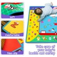 thumbnail image 3 of Baby Crawling Mat,Baby Play Mat for Floor,Large Educational Tummy Time Cotton Playmat, Foldable Non-Slip Super Soft Baby Mat for Playing Area Rug Gym Activity for Infants Toddlers Boys Girls, 3 of 7