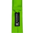 thumbnail image 4 of Skinny Lime Green Ties by K. Alexander 2 Inch Solid Mens Neckties, 4 of 4