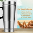 thumbnail image 2 of Naierhg Car Electric Kettle Detachable Fast Heating 12/24V 300ml Stainless Steel Electric Car Heated Kettle Cup for Water Tea Coffee Milk, 2 of 8