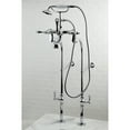 thumbnail image 2 of Kingston Brass CCK104T1 Vintage Freestanding Clawfoot Tub Faucet Package with Supply Lines and Hand Shower, Polished Chrome, 2 of 7