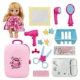 thumbnail image 4 of Baby Doll Accessories Set (16 Piece), Kids Pretend Dressing Up Toy Kit for Toddler Girls, Beauty Play Toy with Backpack 3 4 5 6 Year Old Little Princess Gifts, 4 of 8