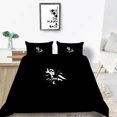 thumbnail image 1 of Home Bed Set Cool Bedding Cover Set Black Background 3D Wolf Printed Comforter Cover Set With Pillowcase,Twin (68"x86"), 1 of 4