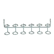 Hyper Tough Multi-Tool And Screwdriver Organizer Holder for a Pegboard, Zinc Plated Steel, 6 Slots