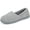 Gray, variant on LongBay Women's Comfy Breathable Memory Foam Closed Back Slippers Cotton House Shoes