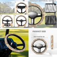 thumbnail image 4 of Jeiento Starfish Golf Cart Accessories 4 Set Golf Cart Seat Cover Golf Cart Steering Wheel Cover Golf Cart Flags 2 Seat Golf Cart Cushion Cover Steering Wheel Cover Decor Golf Cart Banner, 4 of 5
