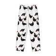 thumbnail image 6 of Uemuo Funny Chicken Pattern Men's Wide Leg Palazzo Lounge Pants with Pockets Light Weight Loose Comfy Casual Pajama Pants-Small, 6 of 9