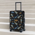 thumbnail image 2 of Lsque Space Rockets Printed Luggage Cover, Travel Luggage Protector,Scratch and Dirt Resistant, Fits 18-32 Inch Luggage - Medium, 2 of 9