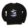 thumbnail image 4 of Sweatshirts Hoodies for Women Long Sleeve Crew Neck Winter Fall Feather Print Fashion Top Casual Tops, 4 of 4