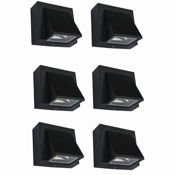 6X Aplique de Pared LED Moderno de 5W Lámpara de Pared Impermeable Al Aire Libre