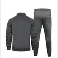 thumbnail image 4 of Men's Full Zip Track Suit Set Long Sleeve Jacket and Drawstring Pants Athletic Jogging Sportswear Outfit, 4 of 4