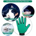 thumbnail image 4 of Guantes para quitar el pelo de mascotas DELOMO, 255 puntas, guante para quitar el pelo suelto de perros y gatos, cepillo suave para quitar el pelo suelto, verde, 1 unidad, 4 of 5