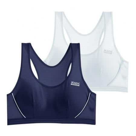 

Cotton Sport Bra for Teen Girls 14-16 - High School Students Students Shockproof Ultra Comfort Soft Bra Vest(2-Packs)
