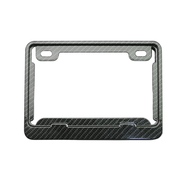 Soporte genérico para matrícula de motocicleta, protección para el montaje de la matrícula, piezas del motor Patrón de carbono