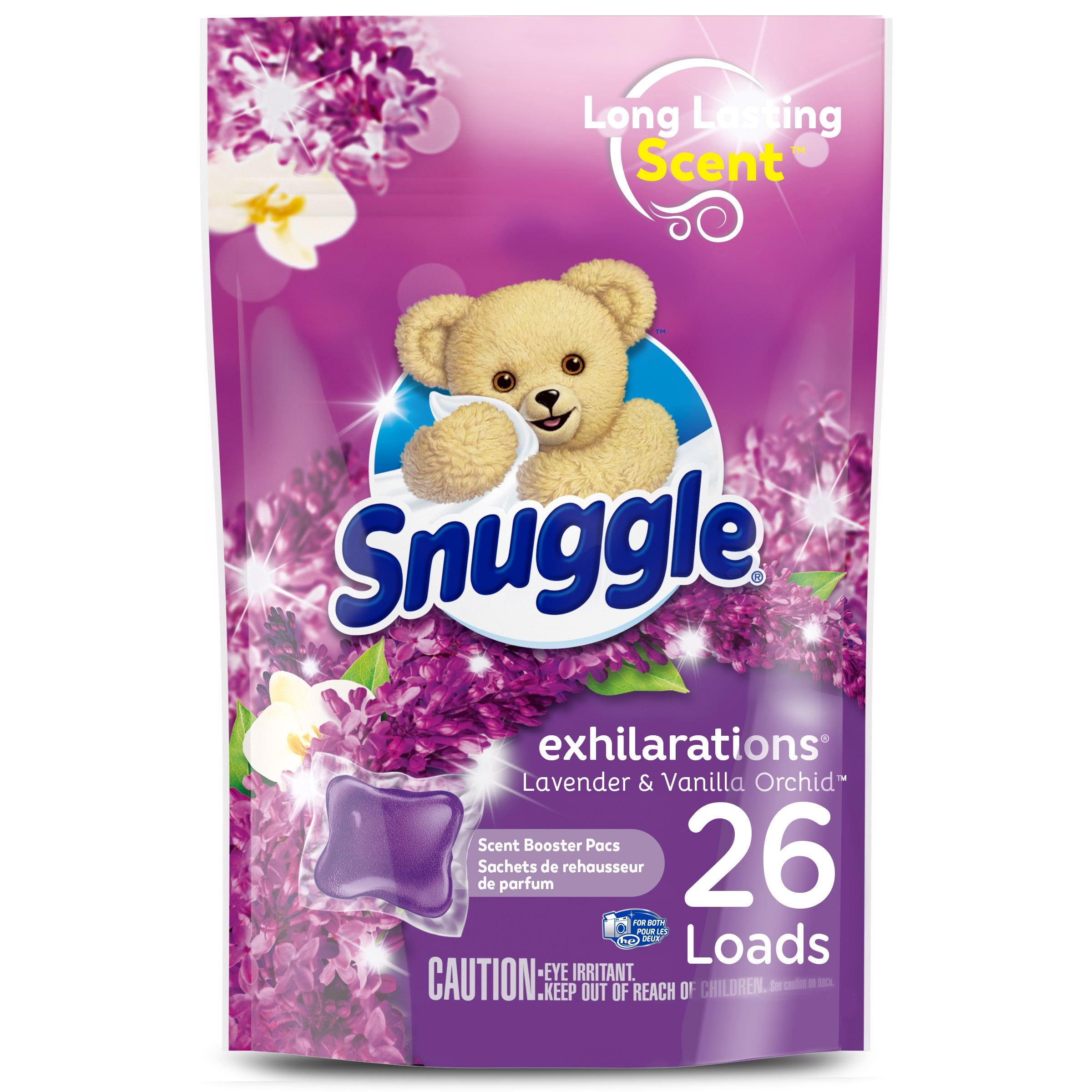 Snuggle Exhilarations In Wash Laundry Scent Booster Pacs, Lavender