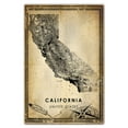 thumbnail image 3 of California United States Vintage Map Prints Canvas, California United States road Map Art Canvas, Canvas, ,Modern Wall Art, Street Map Artwork, 3 of 6