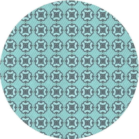 Ahgly Company Indoor Square Patterned Sea Turtle Green Area Rugs, 3' Square