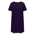 thumbnail image 6 of Aofany Women Short/Long Sleeve Ultra Soft Nightgown for Sleeping Nightshirt Pockets Loose Comfy Pajama Sleepwear Dress, 6 of 8
