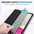 thumbnail image 6 of AICase For iPad 10th Generation Case 10.9 Inch 2022 with Pencil Holder, Soft TPU Back Smart Trifold Stand Case [Support Touch ID and Auto Wake/Sleep], Cover for 2022 iPad 10th Gen 10.9 inch, 6 of 15
