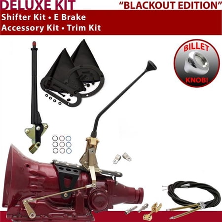 American Shifter AOD Shifter Kit Black 12 in. E Brake Cable Clevis Trim Kit for F0B53