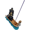 thumbnail image 2 of MORÍN Imágenes | Porta incienso Santa Muerte | Perfecto para decorar | Adornos para sala | Figura decorativa – P14 cm | (Negro), 2 of 3