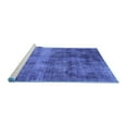 thumbnail image 2 of Ahgly Company Machine Washable Indoor Rectangle Oriental Blue Industrial Area Rugs, 8' x 10', 2 of 4