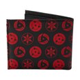 thumbnail image 2 of Naruto Logos Black And Red Bifold Wallet, 2 of 3