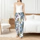 thumbnail image 4 of Fotbe Flowers and Butterflies Pantalones de Pijama para Mujer, Pantalones de Dormir, Pantalones Pj con Cordón y Bolsillos-3X-Large, 4 of 6