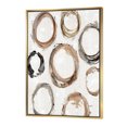 thumbnail image 1 of Geometric Circle Natural Balance I - Mid-Century Modern Transitional Framed Canvas, 1 of 3