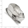 thumbnail image 3 of Solid Stainless Steel Hinged Bangle Cuff Bracelet, 3 of 4