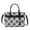 Black, variant on MKF Collection Vivian Plaid Vegan Leather Women's Satchel Bag, Elegant Top-handle Purse Handbag by Mia K - Black