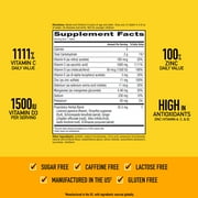 Airborne 1000mg Vitamin C Immune Support Effervescent Tablets, Zesty Orange, 30 Count
