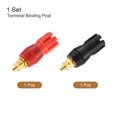 thumbnail image 3 of Unique Bargains Amplificateur de Poteau de Liaison de Terminal Tête Torx Prise Banane Prise Haut-Parleur Noir Rouge 1 Ensemble, 3 of 5