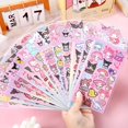 thumbnail image 1 of Pegatinas láser Sanrio Guka, calcomanías de dibujos animados, Hello Kitty, Kuromi Melody, Cinnamoroll, Kawaii, juguetes para niños, regalos, 1 of 3