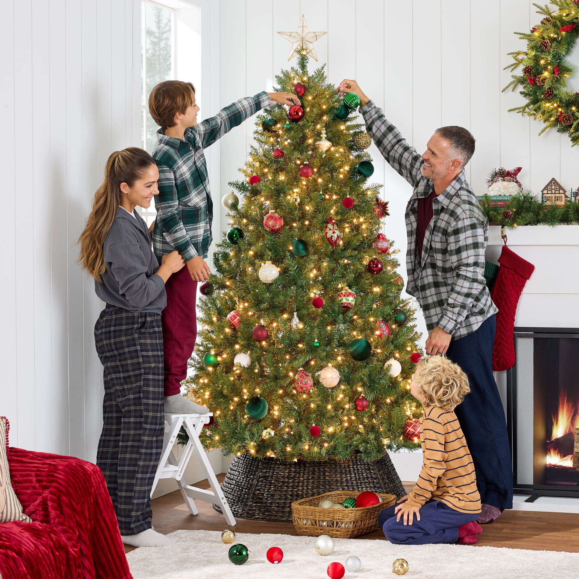 Best Choice Products 9ft Pre-Lit Hinged Douglas Full Fir Artificial Christmas Tree Holiday Decoration w/ 1,000 Lights