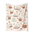thumbnail image 2 of Tepsmf Halloween Flannel Throw Blanket, 60x40 IN Holiday Soft Plush Fleece, Warm Cozy Lightweight for Sofa Bedroom Indoor Home Decor, 2 of 6