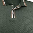 thumbnail image 7 of YOIAVAIOY Mens Knitted Cotton Polo Shirts Relaxed Fit Long Sleeve Collared T Shirt Big and Tall Casual Golf Shirt Army Green M, 7 of 7