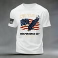 thumbnail image 4 of KPOPLK Men's 250th Anniversary USA Shirt Casual 250 Years Of Freedom T Shirt Short Sleeve Tshirts Patriotic Shirts Tops（WhiteXL）, 4 of 5