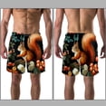 thumbnail image 3 of luoweisi Men's Beach Shorts Quick Dry Swim Trunks with Mesh Lining Squirrel 2XL, 3 of 5