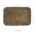 thumbnail image 5 of VHC Brands Crosswoods Ruffled Bath Mat, Brown, 20x30, 5 of 7