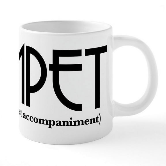 CafePress - Trumpet Everything Else Is - 20 Oz White Ceramic Mega Mug