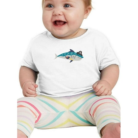 

Pirate Shark Sailor Cute Art T-Shirt Infant -Image by Shutterstock 6 Months